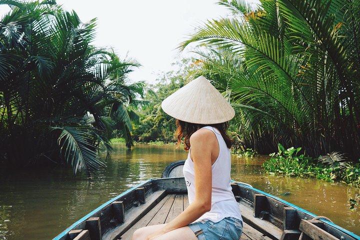 Mekong-Delta (Insel Tan Phong, Vinh-Trang-Pagode und mehr)