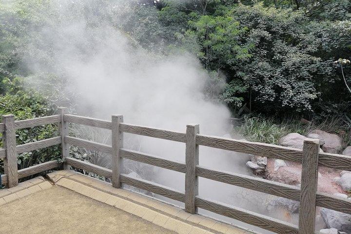 火山の滝と温泉プライベートツアー