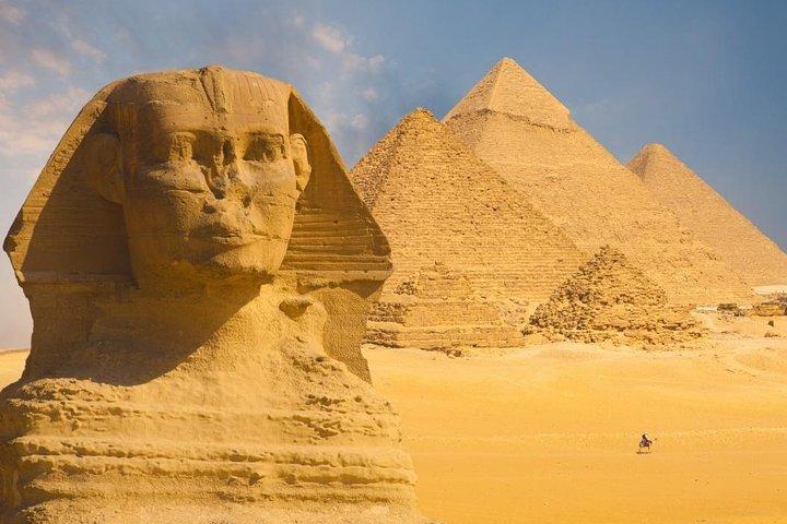Pyramider, egyptisk museum og basar fra Giza eller Cairo