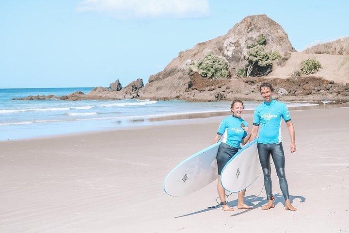 Cours de Surf 2 Heures - Plage Te Arai