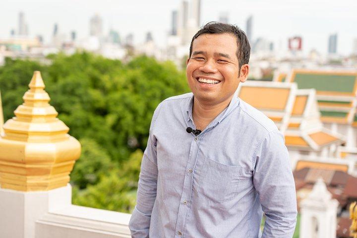 Visite templos e em torno de Bangkok com um ex-monge de 10 anos