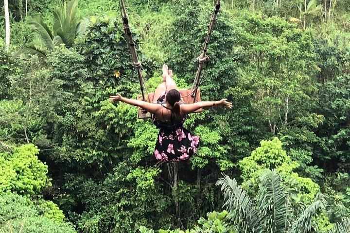 Cascata di Nungnung, villaggio di Sangeh & altalena di Bali