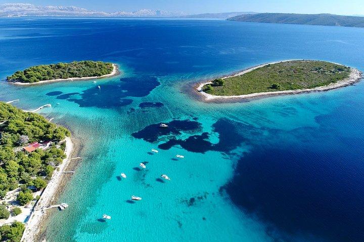 Split/Trogir : Blaue Lagune und 3 Inseln Schnellboot Kleingruppentour