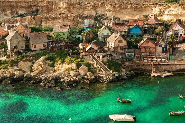 Malta Privat minivan-tur: Popeye-byn / Mdina / Valletta och många fler