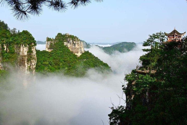 Excursion d’une journée privée à Xi’an dans le géoparc de la montagne Yuntai dans le Henan en train à grande vitesse