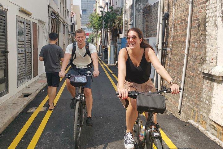 シンガポール、フルサイズ自転車での小グループバイクツアーをハイライト
