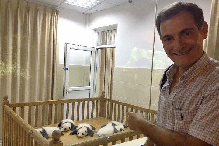オプションのボランティア付き成都パンダ繁殖センター半日プライベートツアー