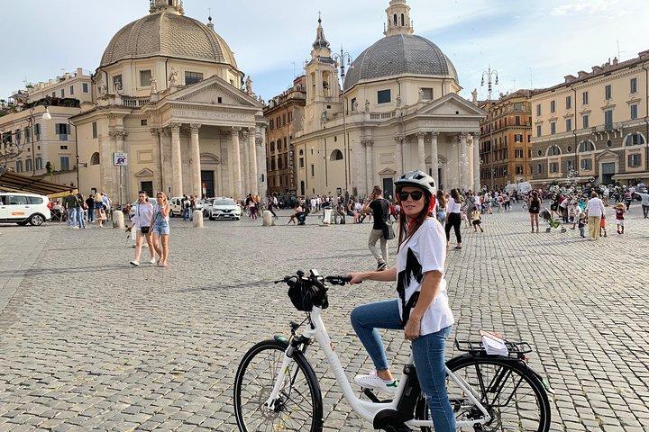 ¡Visita a Roma "Villa Borghese" con bicicleta eléctrica de alta calidad!