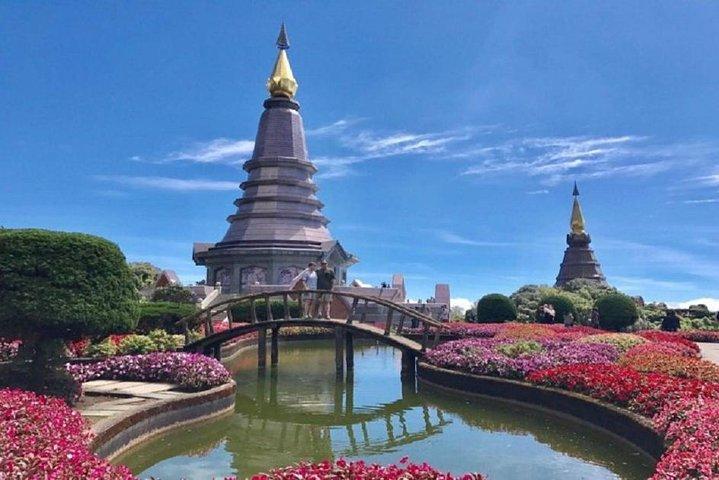Doi Inthanon, Waterfall + Royal Project de Chiang Mai com almoço