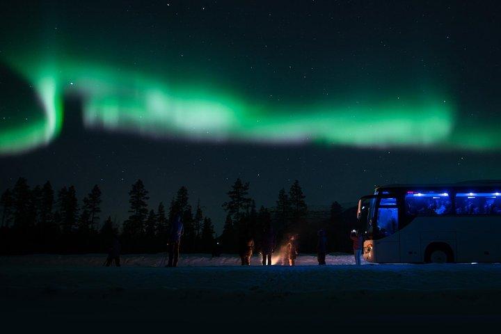 Norrsken Big Bus Chase med jagande ljus