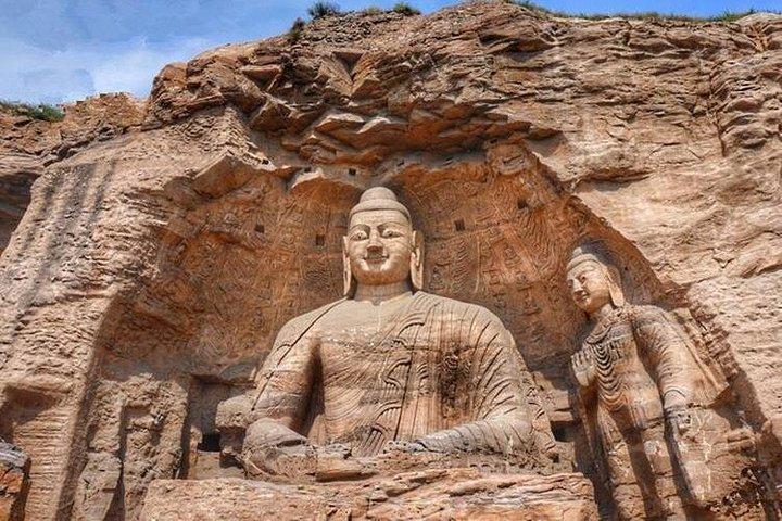 新幹線で西安からYungang洞窟とぶら下がっている修道院への2日間のプライベート旅行