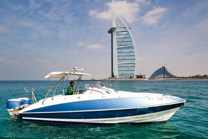 2 heures de visite en bateau à moteur de la marina de Dubaï - Dubaï