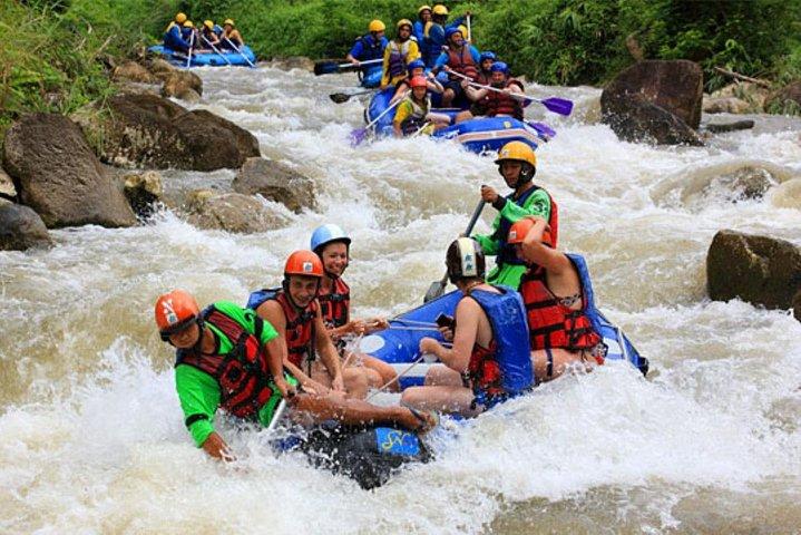 Rafting 5.5 km., Zipline, ATV 30 Min., Templo Suvankhuha.