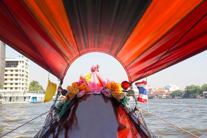 Mercado flotante de Damnoen Saduak de día completo y puente sobre el río Kwai