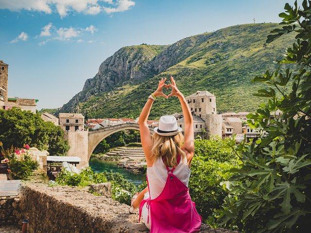 Ganztägige geführte Tour von Mostar & Kravice Wasserfällen ab Split