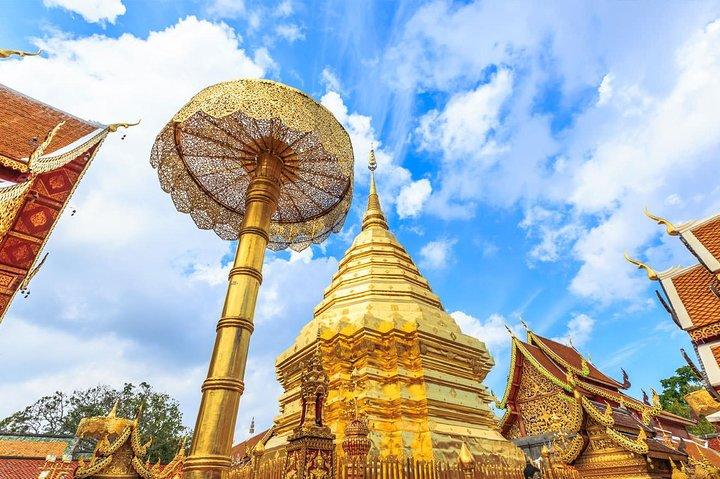 Doi Suthep Temple Tour med Thai Håndværk Village Discovery