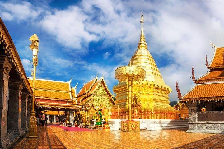 Doi Suthep Temple Tour med Thai Håndværk Village Discovery