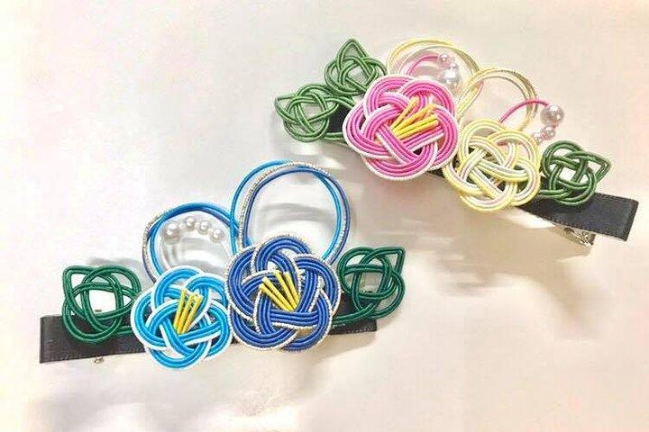 【水引アクセサリー体験】金沢の伝統工芸･水引でかわいいアクセサリーづくり☆･･ピアス/イヤリング・ネックレス・髪飾りなど･･金沢女子旅におすすめ！カップルのご来館も多数◎ 女性に大人気☆