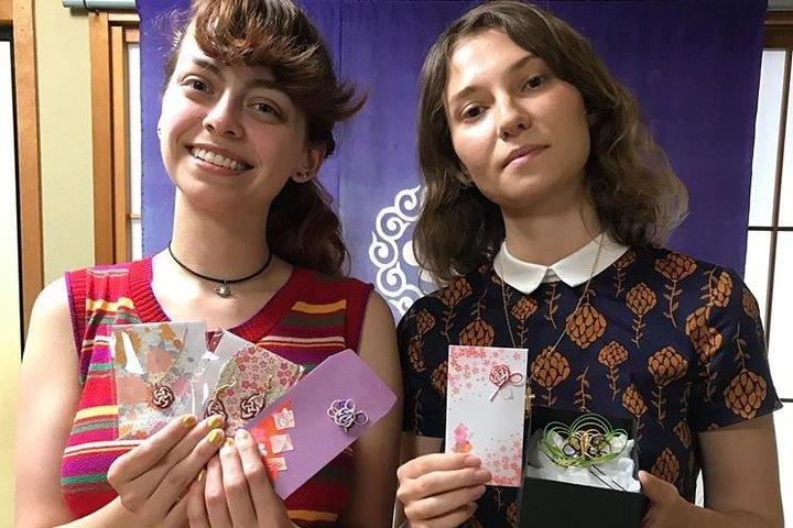 【水引アクセサリー体験】金沢の伝統工芸･水引でかわいいアクセサリーづくり☆･･ピアス/イヤリング・ネックレス・髪飾りなど･･金沢女子旅におすすめ！カップルのご来館も多数◎ 女性に大人気☆
