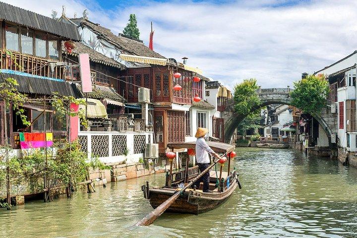 Shanghai-dagstur til Zhujiajiao Water Town, Yu Garden, Bazaar, Bund