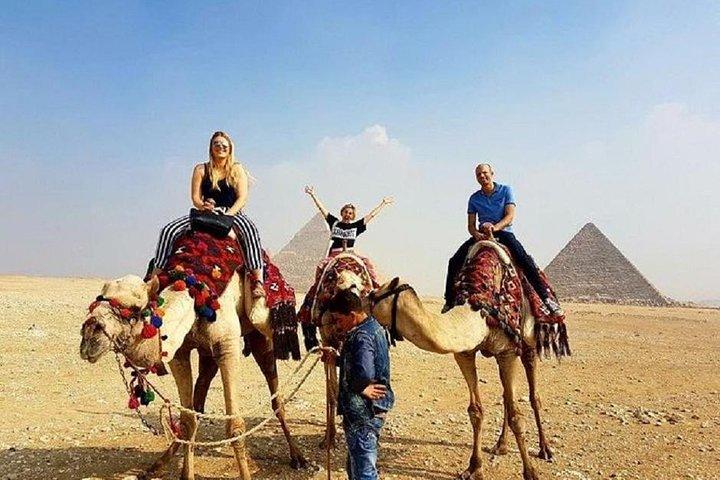 Van Caïro: Gizeh-piramides, Sfinx, Saqqara, Dahshur en lunch