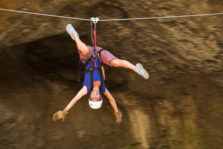 Guachipelin Volcano Combo: Zipline, River Tubing & Hot Springs
