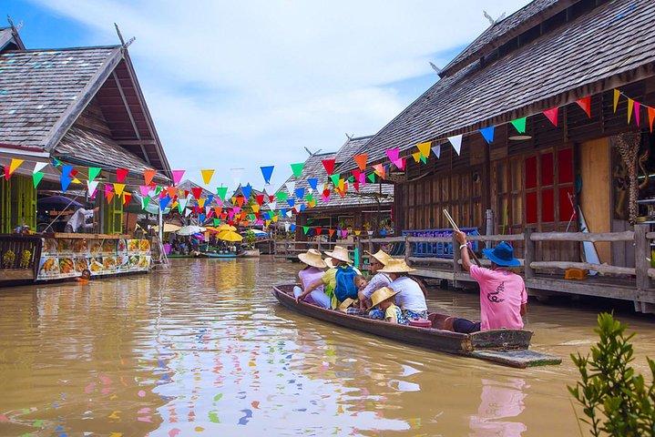 Lo mejor de Pattaya : Mercado flotante & experiencia histórica