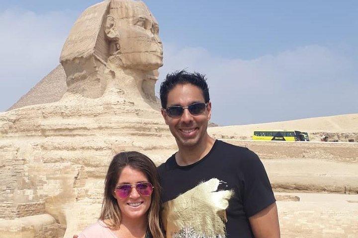 Privat hele dagen Cairo Tour inklusive Giza, Solar Boat Museum, Felucca og Nile Dinner Cruise