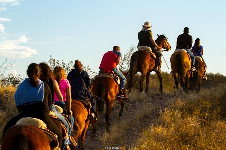 Cabalgata al atardecer