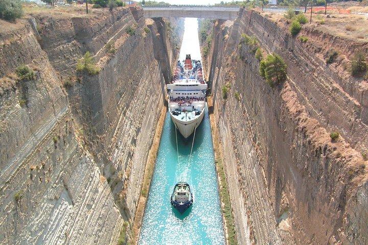 Uma emocionante exploração na antiga excursão em terra de Corinto, Micenas e Nafplion