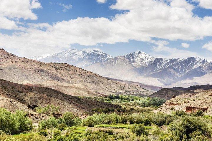 Atlasbjergene og 4 dale og vandfaldetur fra Marrakech