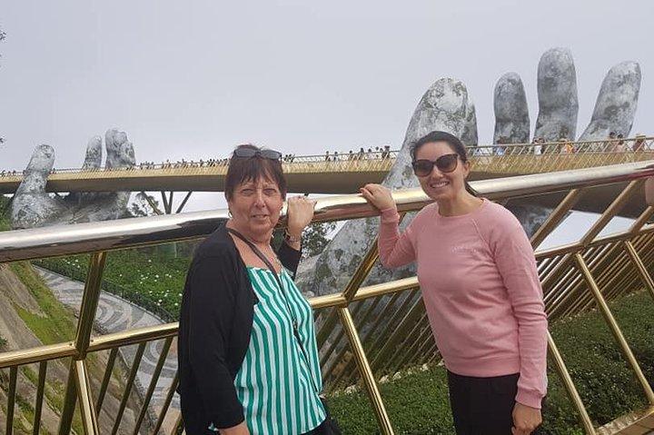 Golden Bridge & Hoi An City Tour med River Boat Ride-Night Market