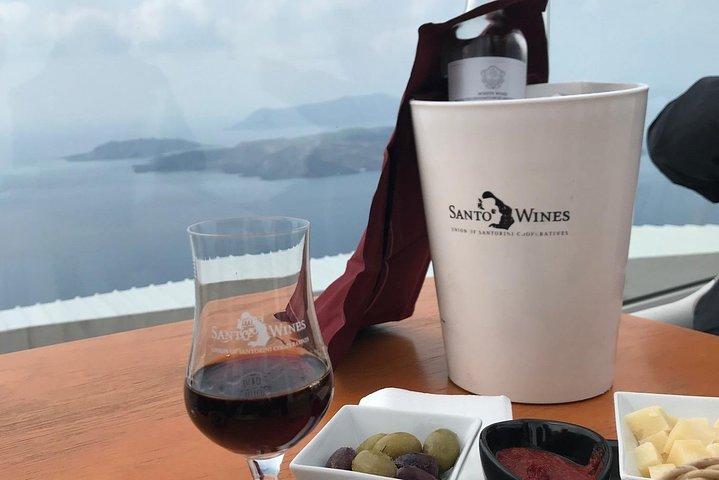 Tour de cata de vinos en Santorini