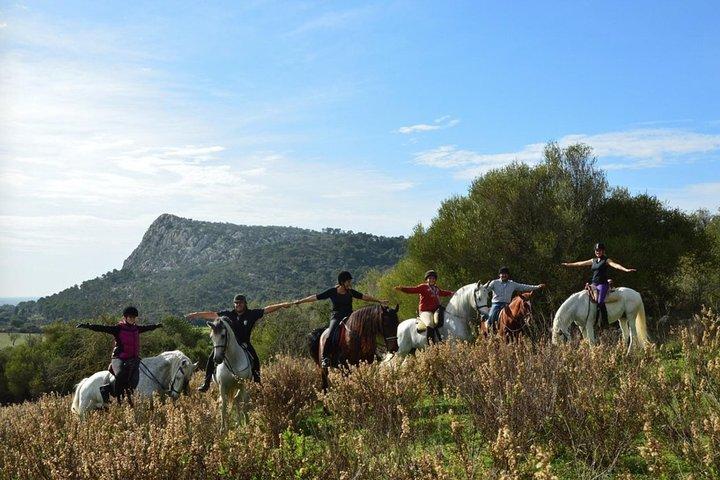 Ridning i Randa Valleys, Mallorca, Spanien
