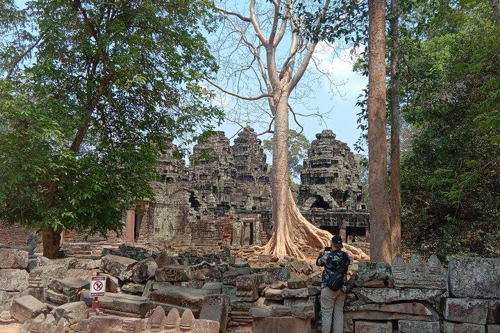Volledige dagtempels van Angkor Complex + zonsondergang