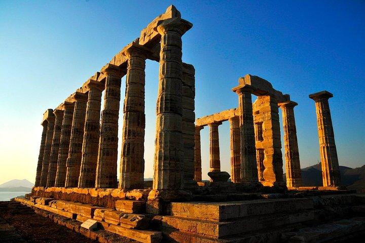 Capo Sounio, Tempio di Poseidone (5 ore). Tour diurno o serale / al tramonto