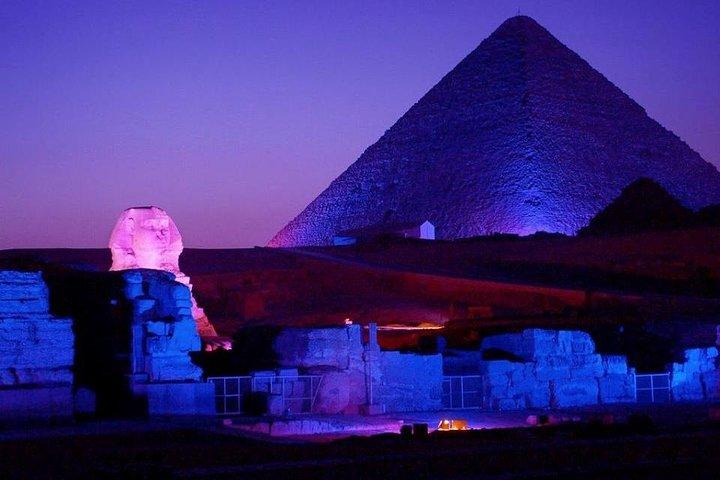Spectacle son et lumière des pyramides de Gizeh avec transfert privé