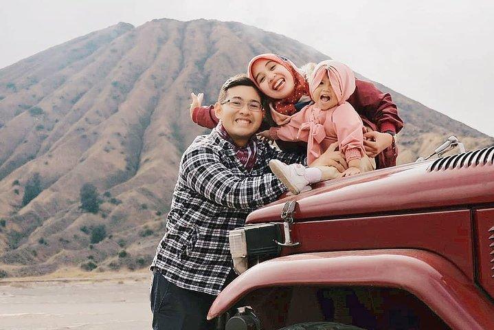 マランからのブロモ山ジープレンタカー出発