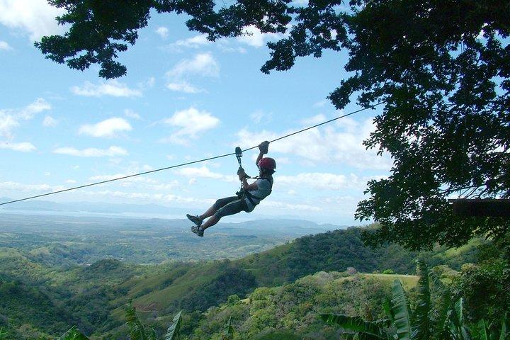 Superman Zipline Shore Excursion incl. Vervoer Puntarenas Costa Rica