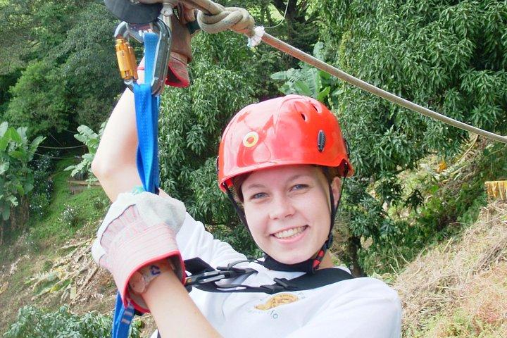Superman Zipline Shore Excursion incl. Vervoer Puntarenas Costa Rica