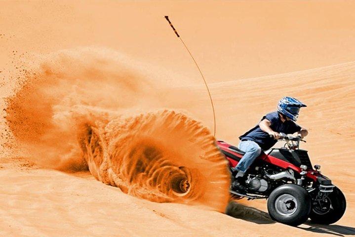 Dubai Sera 4x4 Desert Safari ATV Bike, Giro in cammello, cena barbecue