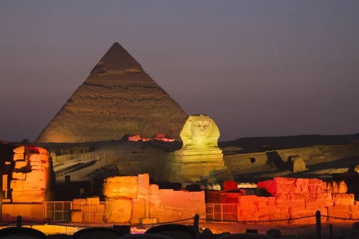 Sound And Light Show With Dinner With Pyramids View Roof Top Restaurant