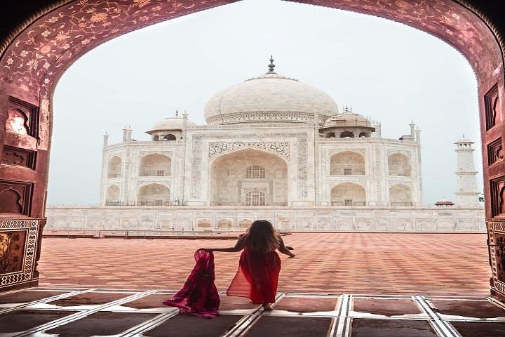 Tour privado de dia inteiro do Taj Mahal e do Forte de Agra a partir de Jaipur