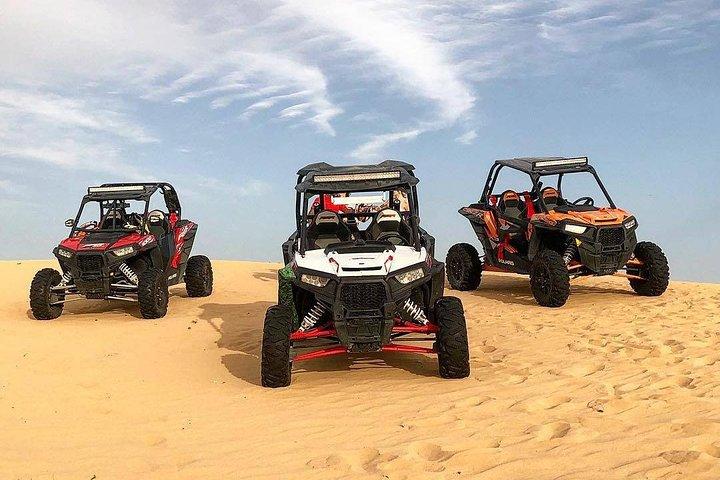 Dubai Morning Polaris Dune Buggy Self Drive open Desert - privébasis