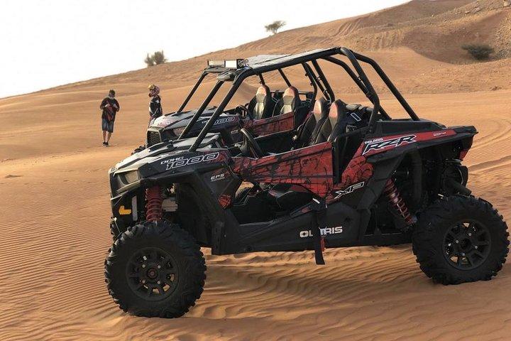 Dubai Morning Polaris Dune Buggy Self Drive open Desert - privébasis