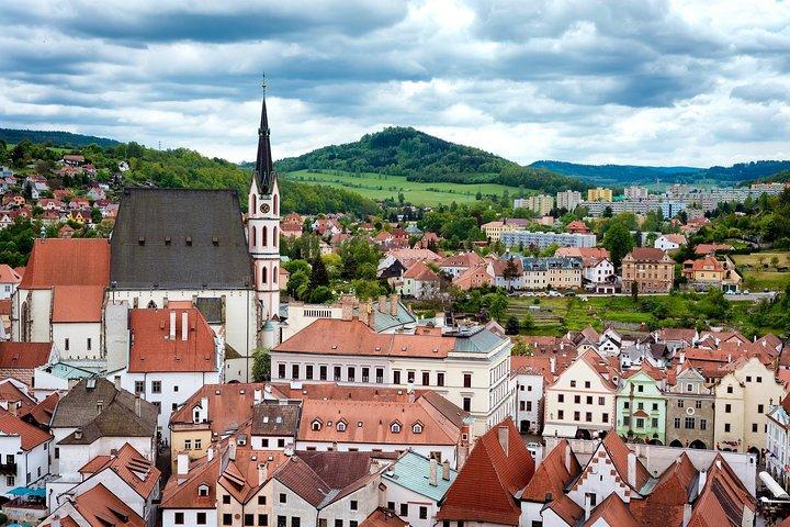 Transfert privé de Prague à Cesky Krumlov, chauffeur anglophone
