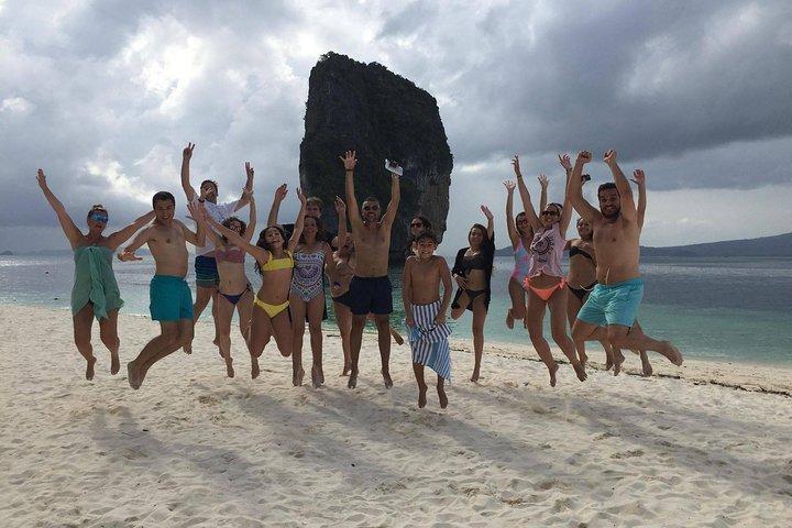 Railay und 4 - Island Sunset Speedboat Cruise mit Nachtschnorchel