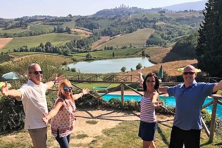 Visite privée de Sienne Monteriggioni San Gimignano, Cave, déjeuner