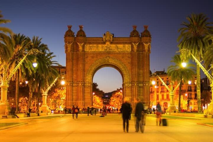 Privat sightseeing i Barcelona om natten
