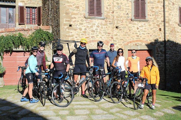Fietstocht onderdompeling val d'Orcia